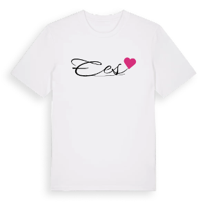 Ees hjärta t-shirt – ekologisk bomull t-shirt från Pinshirt