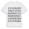 Eesergroen ordlek t-shirt