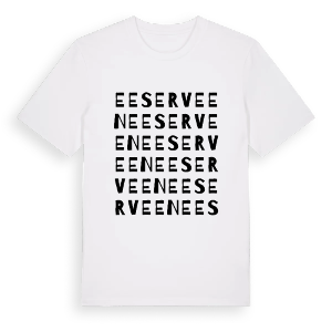 Eeserveen ordlek t-shirt – ekologisk bomull t-shirt från Pinshirt