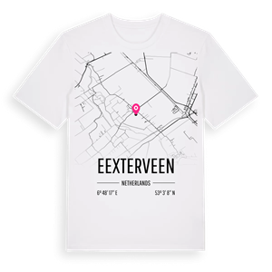 Eexterveen karta t-shirt – ekologisk bomull t-shirt från Pinshirt