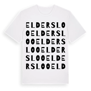 Eldersloo ordlek t-shirt – ekologisk bomull t-shirt från Pinshirt