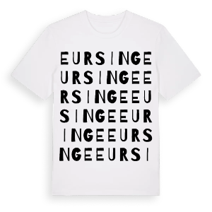 Eursinge ordlek t-shirt – ekologisk bomull t-shirt från Pinshirt
