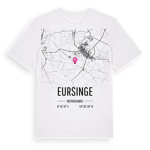 Eursinge karta t-shirt – ekologisk bomull t-shirt från Pinshirt