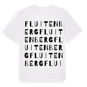 Fluitenberg ordlek t-shirt – ekologisk bomull t-shirt från Pinshirt
