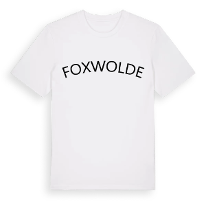 Foxwolde böjd t-shirt – ekologisk bomull t-shirt från Pinshirt