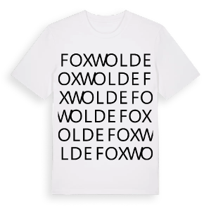 Foxwolde ordlek t-shirt – ekologisk bomull t-shirt från Pinshirt