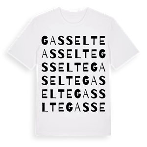 Gasselte ordlek t-shirt – ekologisk bomull t-shirt från Pinshirt