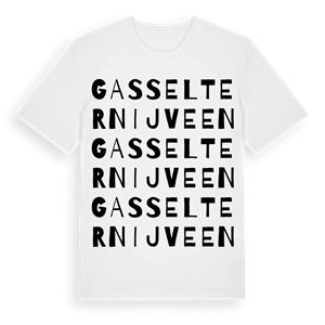 Gasselternijveen ordlek t-shirt – ekologisk bomull t-shirt från Pinshirt