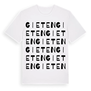 Gieten ordlek t-shirt – ekologisk bomull t-shirt från Pinshirt