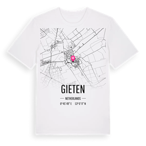 Gieten karta t-shirt – ekologisk bomull t-shirt från Pinshirt