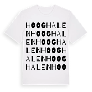 Hooghalen ordlek t-shirt – ekologisk bomull t-shirt från Pinshirt