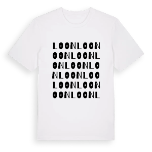 Loon ordlek t-shirt – ekologisk bomull t-shirt från Pinshirt