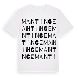 Mantinge ordlek t-shirt – ekologisk bomull t-shirt från Pinshirt