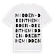 Midden-Drenthe ordlek t-shirt