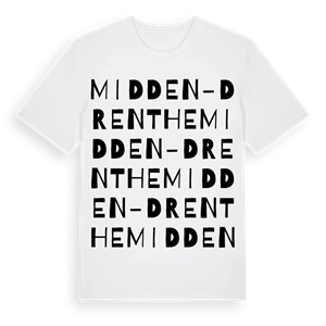 Midden-Drenthe ordlek t-shirt – ekologisk bomull t-shirt från Pinshirt
