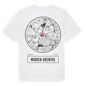 Midden-Drenthe t-shirt – ekologisk bomull t-shirt från Pinshirt