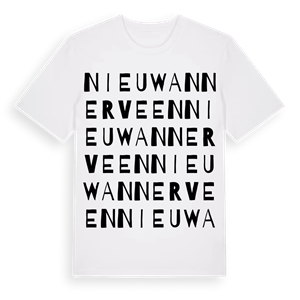 Nieuw Annerveen ordlek t-shirt – ekologisk bomull t-shirt från Pinshirt