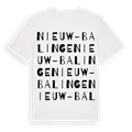 Nieuw-Balinge ordlek t-shirt
