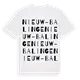 Nieuw-Balinge ordlek t-shirt
