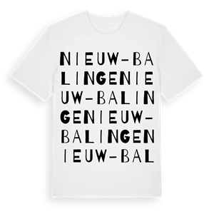 Nieuw-Balinge ordlek t-shirt – ekologisk bomull t-shirt från Pinshirt