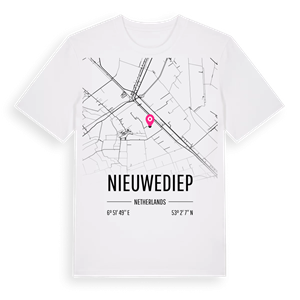 Nieuwediep karta t-shirt – ekologisk bomull t-shirt från Pinshirt
