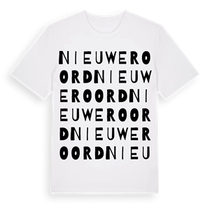 Nieuweroord ordlek t-shirt – ekologisk bomull t-shirt från Pinshirt