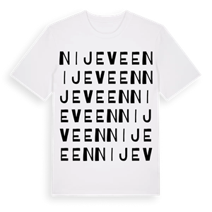 Nijeveen ordlek t-shirt – ekologisk bomull t-shirt från Pinshirt