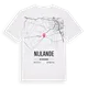 Nijlande karta t-shirt