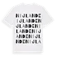 Nijlande ordlek t-shirt