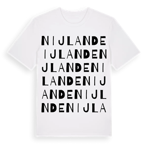Nijlande ordlek t-shirt – ekologisk bomull t-shirt från Pinshirt