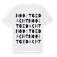 Nooitgedacht ordlek t-shirt