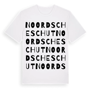 Noordscheschut ordlek t-shirt – ekologisk bomull t-shirt från Pinshirt