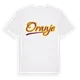 Oranje baseball t-shirt