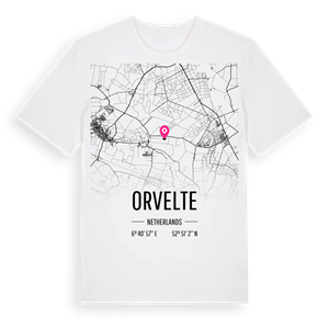 Orvelte karta t-shirt – ekologisk bomull t-shirt från Pinshirt