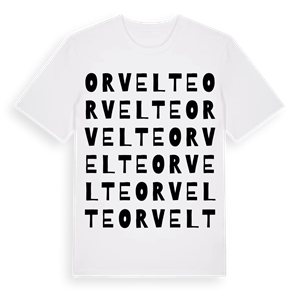 Orvelte ordlek t-shirt – ekologisk bomull t-shirt från Pinshirt