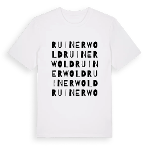Ruinerwold ordlek t-shirt – ekologisk bomull t-shirt från Pinshirt