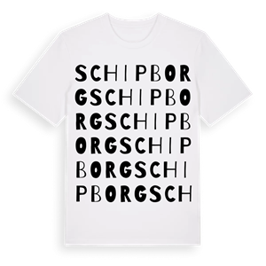 Schipborg ordlek t-shirt – ekologisk bomull t-shirt från Pinshirt