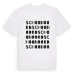 Schoonoord ordlek t-shirt – ekologisk bomull t-shirt från Pinshirt