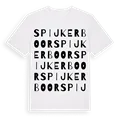 Spijkerboor ordlek t-shirt