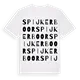 Spijkerboor ordlek t-shirt