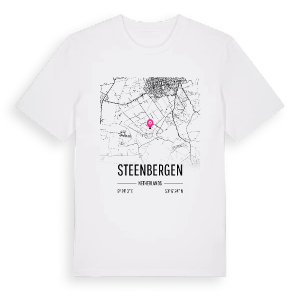 Steenbergen karta t-shirt – ekologisk bomull t-shirt från Pinshirt