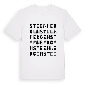 Steenbergen ordlek t-shirt – ekologisk bomull t-shirt från Pinshirt