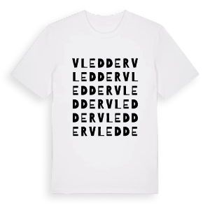 Vledder ordlek t-shirt – ekologisk bomull t-shirt från Pinshirt