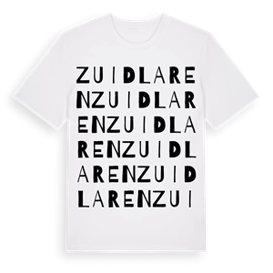 Zuidlaren ordlek t-shirt – ekologisk bomull t-shirt från Pinshirt