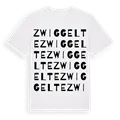 Zwiggelte ordlek t-shirt