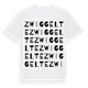 Zwiggelte ordlek t-shirt