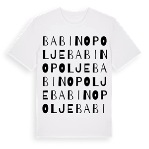 Babino Polje ordlek t-shirt – ekologisk bomull t-shirt från Pinshirt
