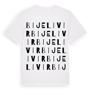 Bijeli Vir ordlek t-shirt – ekologisk bomull t-shirt från Pinshirt