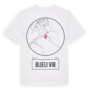 Bijeli Vir t-shirt – ekologisk bomull t-shirt från Pinshirt