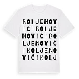 Boljenovići ordlek t-shirt – ekologisk bomull t-shirt från Pinshirt